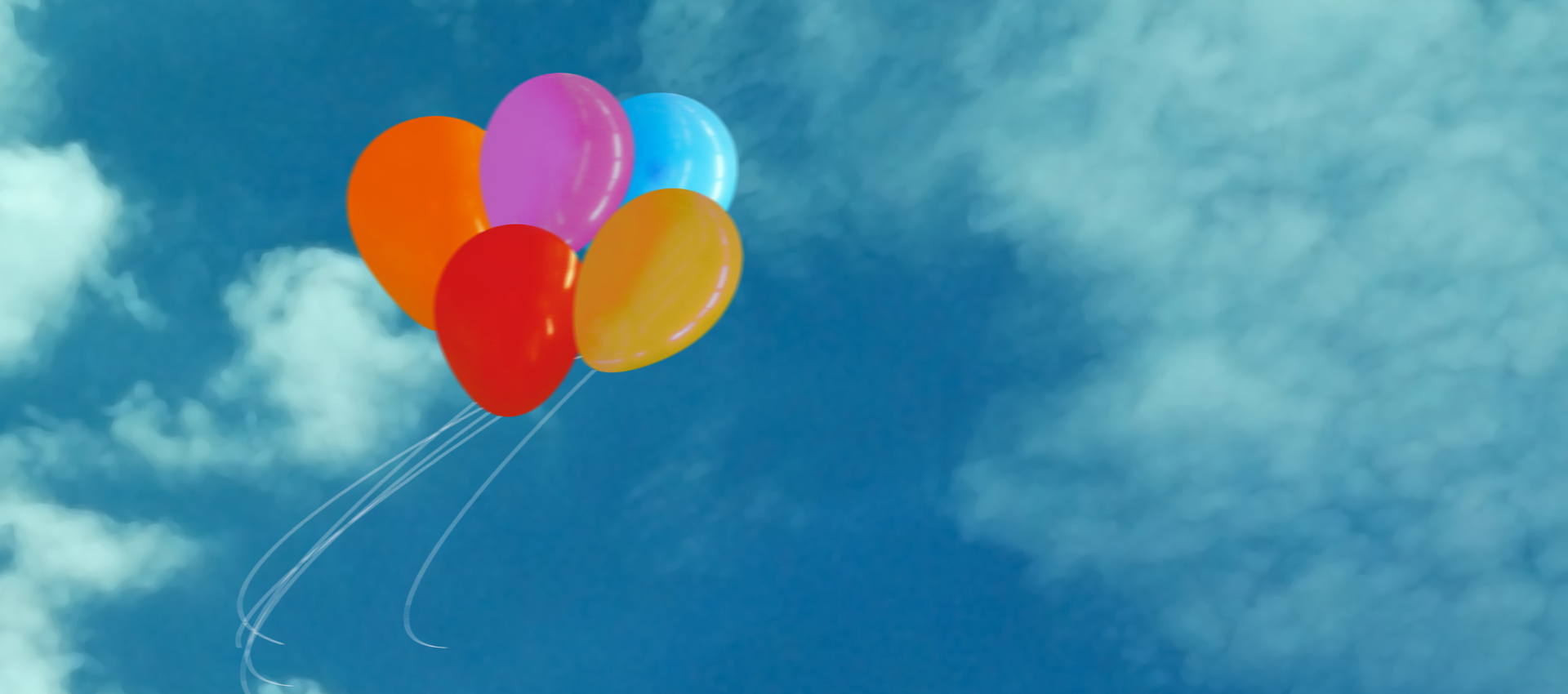 Ballons (1920 x 850 px) „Werdende Eltern mit Babybauch und Smileys – Vorfreude auf Zwillinge, liebevolle Vorbereitung